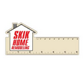 6" Plastic Rectangle Ruler w/ Corner House